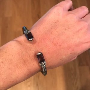 Silver cuff bracelet